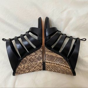 NEVER WORN DVF Wedge Sandals sz 6